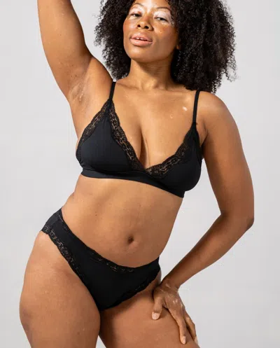 Understatement Micro Lace Cheeky Black In Black