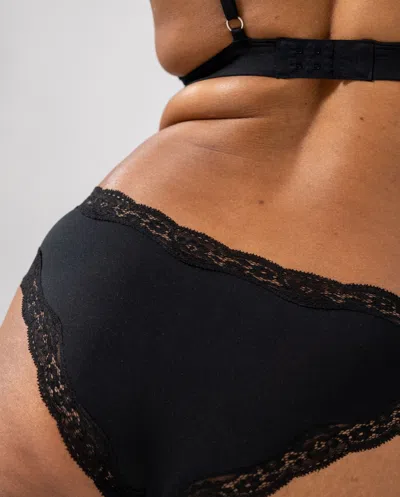 Understatement Micro Lace Cheeky Black In Black