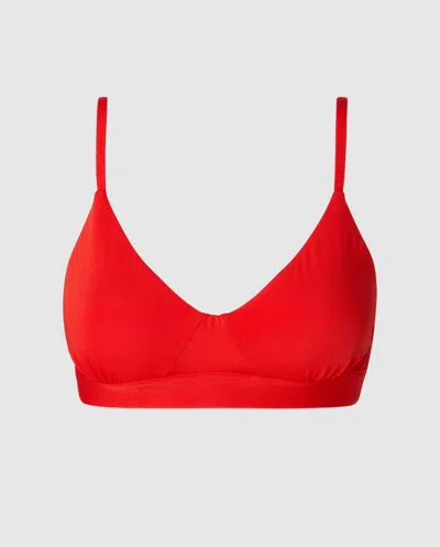 Understatement Micro Scoop Bra Fiery Red In Red