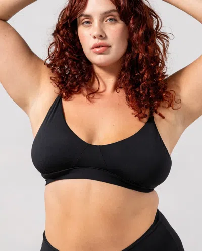 Understatement Micro Scoop Bra Black In Black