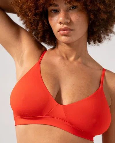 Understatement Micro Scoop Bra Fiery Red In Red