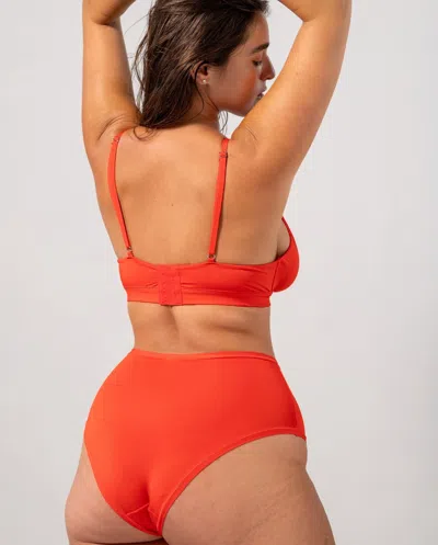 Understatement Micro Scoop Bra Fiery Red In Red