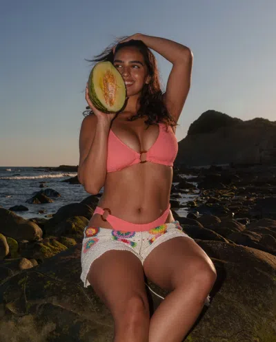 Understatement Ring Bikini Briefs Coral In Pink