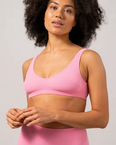 Understatement Scoop Bikini Top Candy Pink In Pink