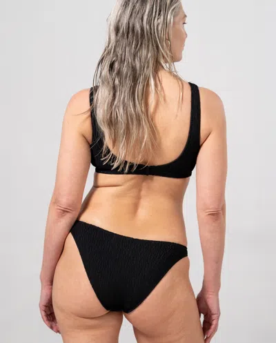 Understatement Ring Scoop Bikini Top Black In Black