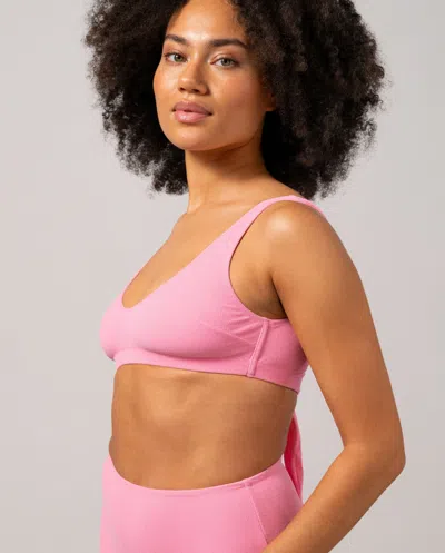 Understatement Scoop Bikini Top Candy Pink In Pink