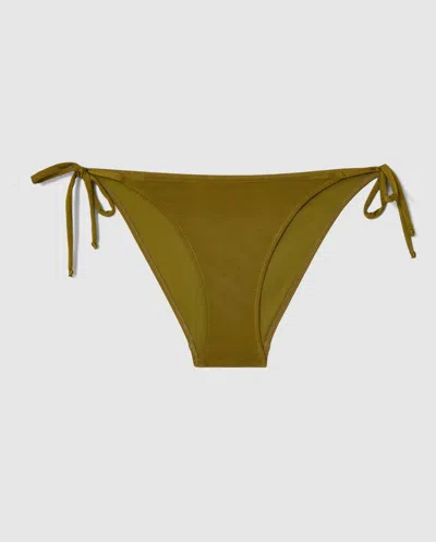 Understatement Strappy Bikini Briefs Olive In Brown