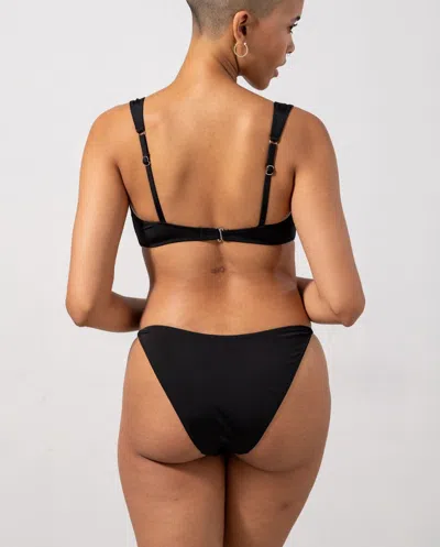 Understatement Tanga Bikini Briefs Black In Black