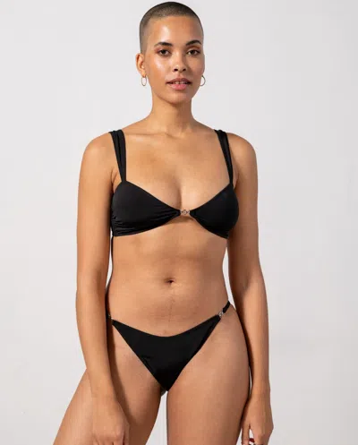 Understatement Tanga Bikini Briefs Black In Black