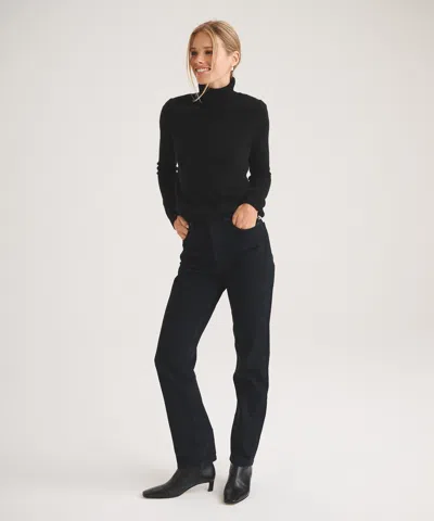 Naadam Basic Cashmere Turtleneck Sweater In Black
