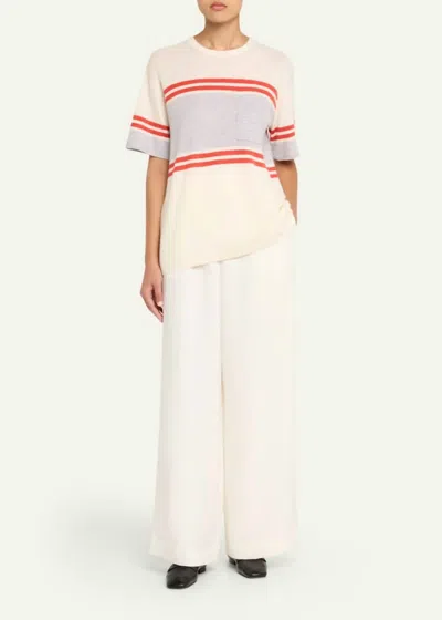 Twp Engineered Stripe Big Boy Tee In Multi In Multi