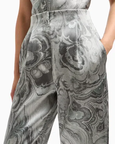 Giorgio Armani Pleat-detail Tie-dye Trousers In Neutral
