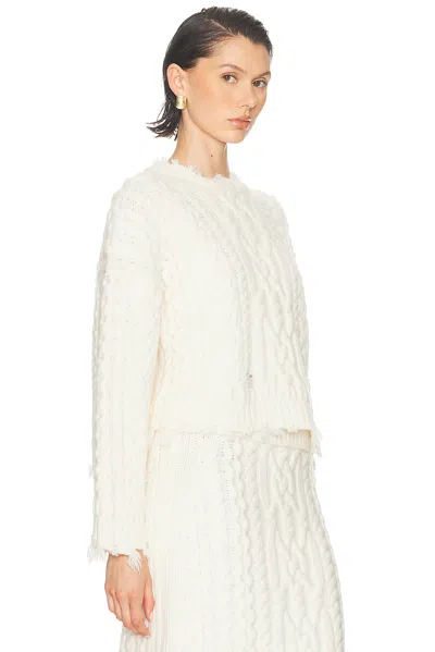 Simkhai Felix Cropped Sweater In Neutral