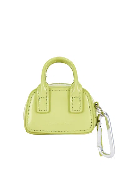 Sandy Liang Mini Secure Bag Key Chain In Green