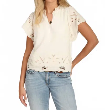 Dylan Sophia Top In Natural In White