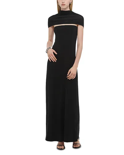 Helmut Lang Long "sash" Dress In Black
