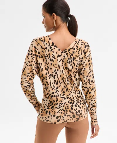 Inc International Concepts Women's V-neck Sweater, Created For Macy's In Brown