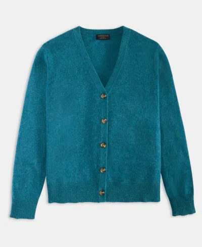 Charter Club Petite 100% Cashmere Cardigan, Created For Macy's In Blue