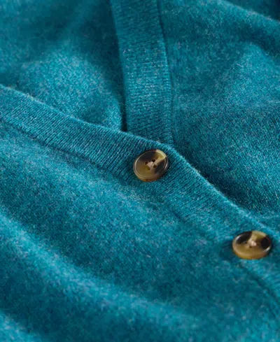 Charter Club Petite 100% Cashmere Cardigan, Created For Macy's In Blue
