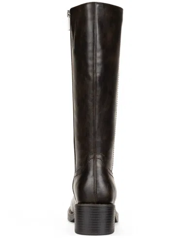 Wild Pair Women's Warblerr Wide Calf Square Toe Tall Boots, Macy's Exclusive In Brown