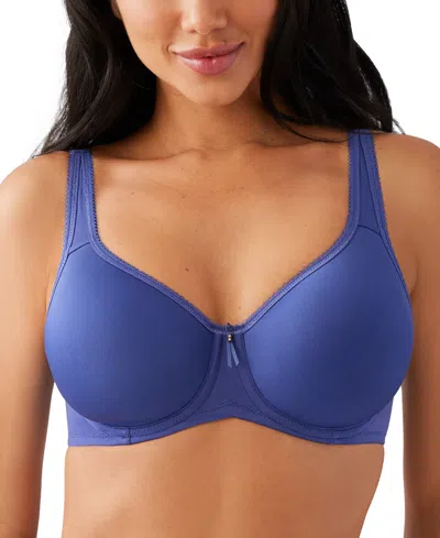 Wacoal Basic Beauty Underwire T-shirt Bra 853192 In Blue