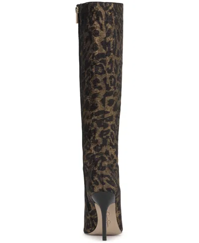 Jessica Simpson Women's Lovienn Stiletto Knee-high Dress Boots In Neutral