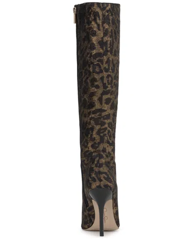 Jessica Simpson Women's Lovienn Stiletto Knee-high Dress Boots In Neutral