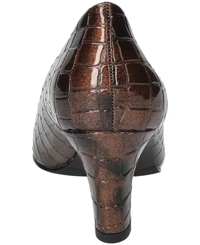 Easy Street Women's Poet Square Toe Pumps In Brown