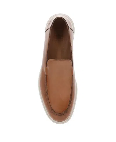 Frye Men's Connor Leather Venetian Loafers In Brown
