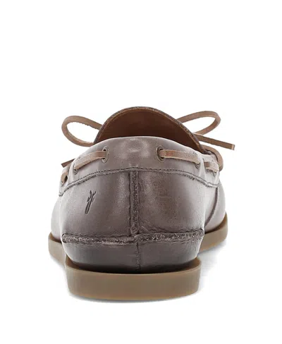 Frye Men's Mason Leather Boat Shoes In Brown