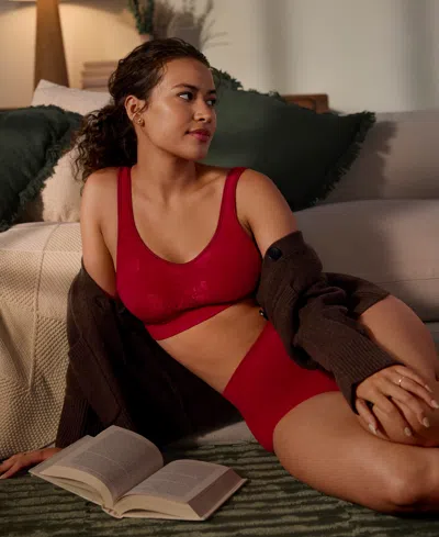 Bali One Smooth U All Over Smoothing Brief Underwear 2361 In Red