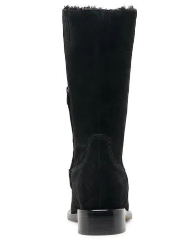 Dolce Vita Women's Kedra H2o Slip On Cozy Tall Cold Weather Boots In Black