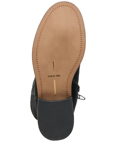 Dolce Vita Women's Kedra H2o Slip On Cozy Tall Cold Weather Boots In Black