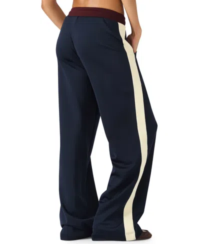Steve Madden Daisy Drawstring Pants In Blue