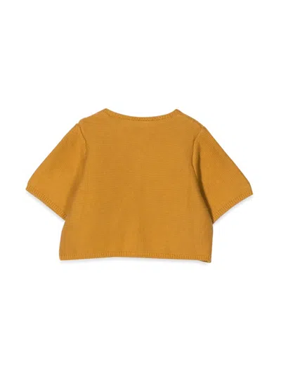 Bonpoint Salopette Cardigan In Orange