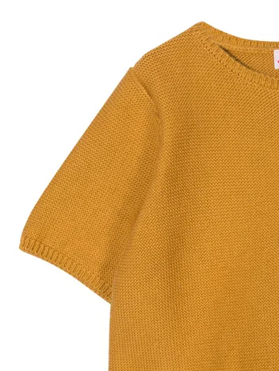 Bonpoint Salopette Cardigan In Orange