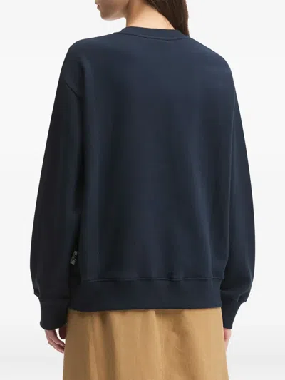 Chocoolate Embroidered-lettering Sweatshirt In Blue