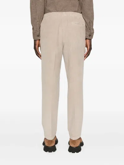 抽绳腰边灯芯绒长裤