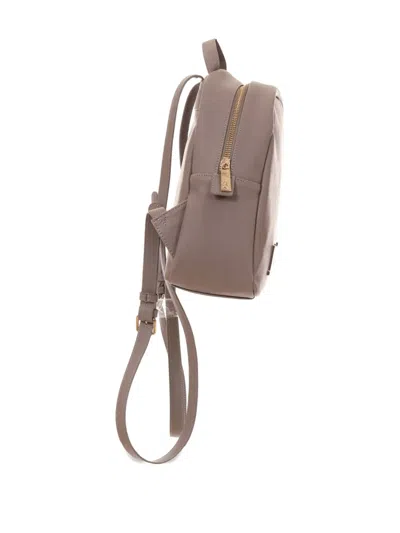 Just Cavalli Logo Backpack In Brown