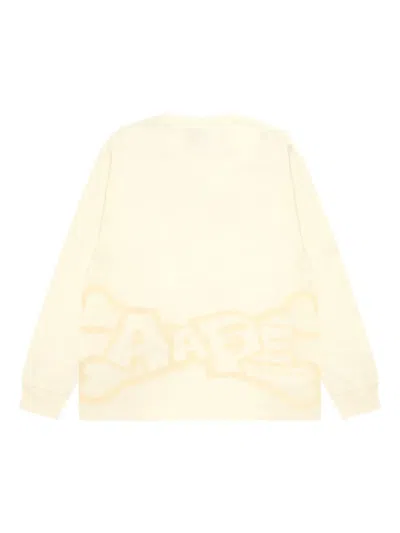 Aape By A Bathing Ape Graphic-print Long-sleeved Sweatshirt In Neutral