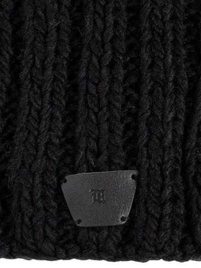 Misbhv Ribbed Hat In Black