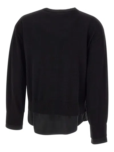 Sun 68 Logo Sweater In Black