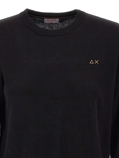 Sun 68 Logo Sweater In Black