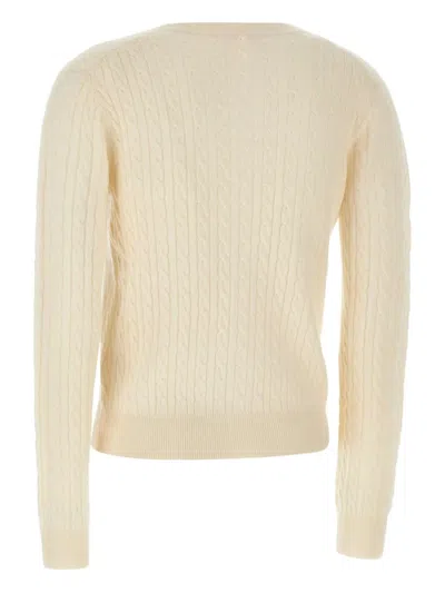 粗绞花针织开衫