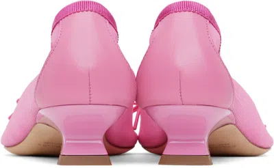 Simone Rocha Pink Mesh Ballerina Heels In Pink