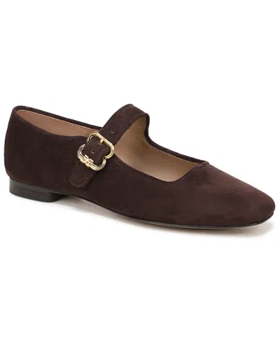 Sam Edelman Womens Brown Michaela Buckle Suede Mary-jane Flats Eur 36 / 3 Uk In Brown