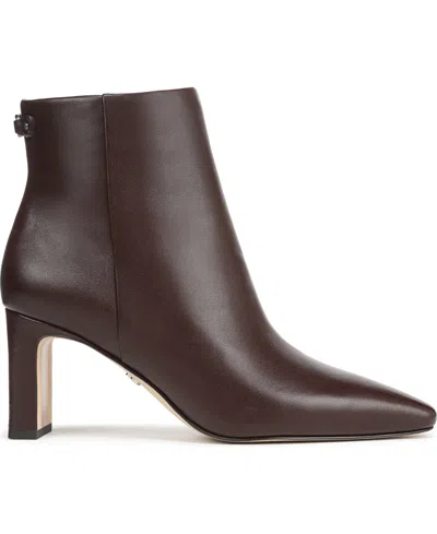 Sam Edelman Saige Heeled Booties Spiced Pecan In Brown