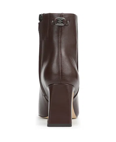 Sam Edelman Saige Heeled Booties Spiced Pecan In Brown