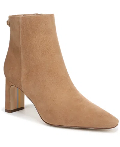 Sam Edelman Women's Saige Zipper Ankle Booties In Brown