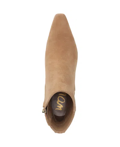 Sam Edelman Women's Saige Zipper Ankle Booties In Brown